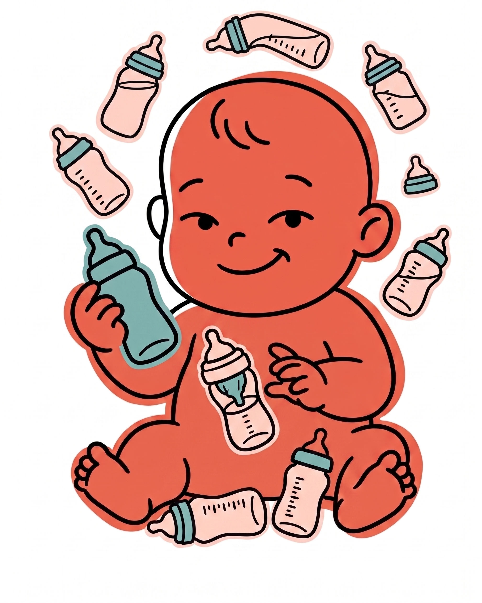 Ilustración del artículo como elegir biberon bebe